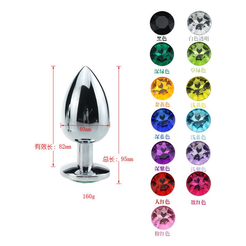 Material: Stainless Steel
Anal Color: Silver
Product's s... MT - Anal Plug 95x40mm - Silver/Green photo-2