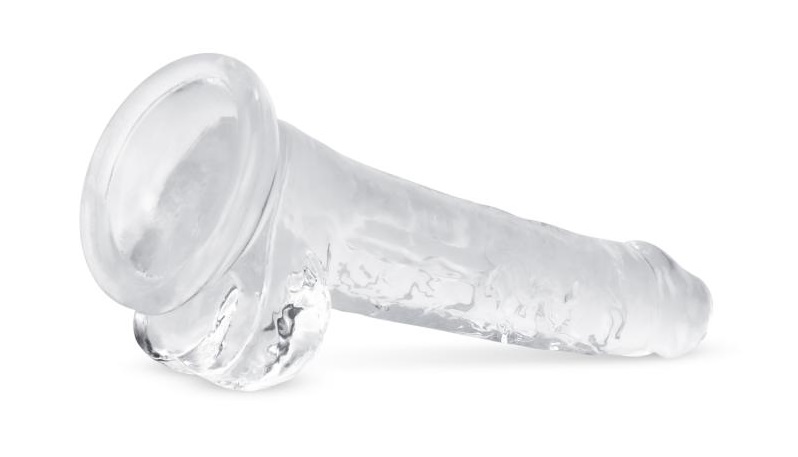 Easytoys - Jelly Realistic Dildo w Balls 17cm - Clear photo-5