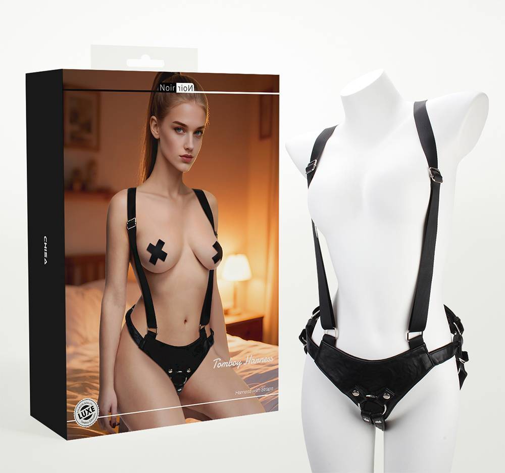 Chisa - Tomboy Strap-On Harness - Black 照片-7