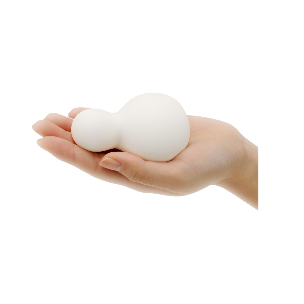 Vibrator sex toy for women designed by Tenga using soft touc... Iroha - Yukidaruma Massager - White photo-2