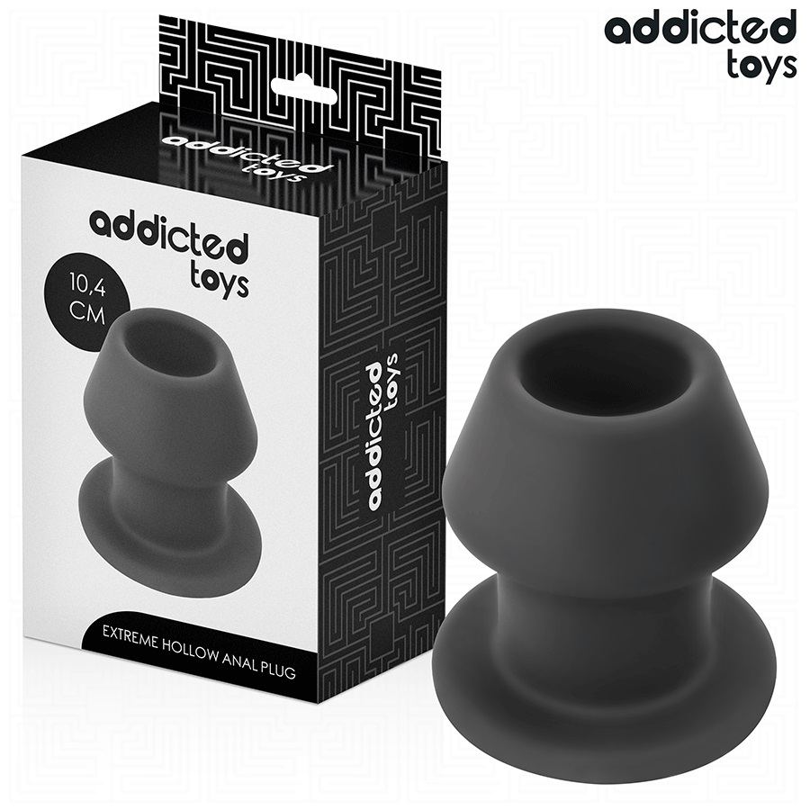 The Addicted Toys Extreme Hollow Anal Plug is an innovative ... Addicted Toys - Extreme Hollow Anal Plug L - Black photo-6