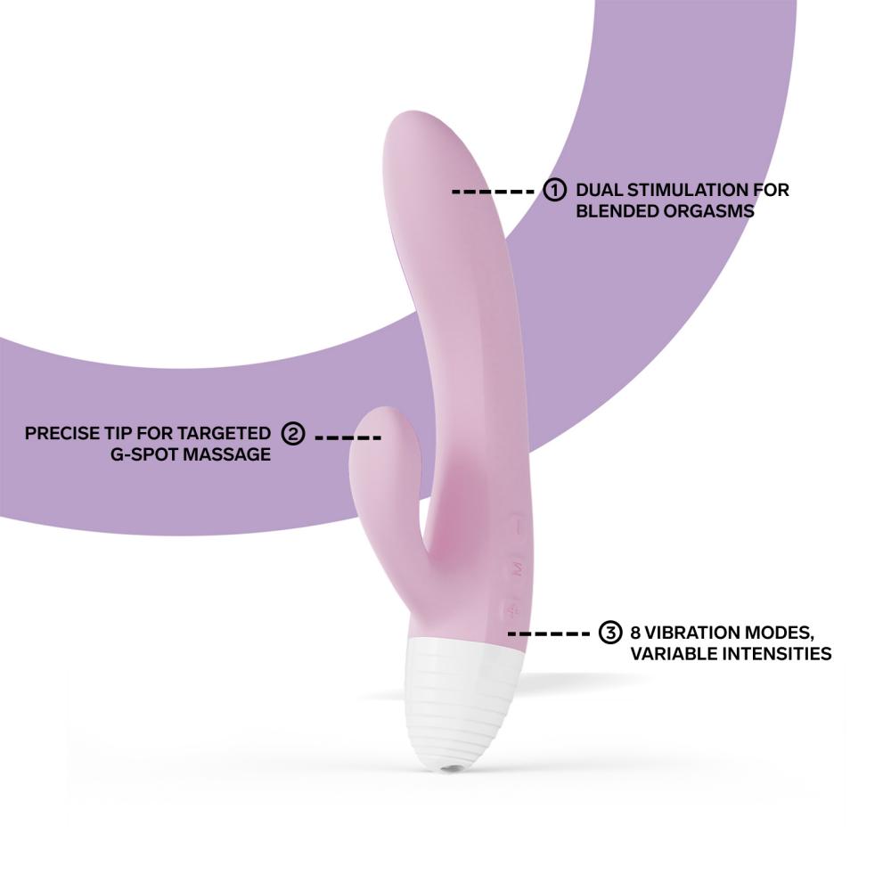 Lelo - Kaya Originals APP Rabbit Vibrator - Soft Pink 照片-4