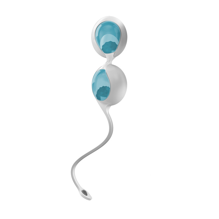 ovo L1 I comes with a sillicone double Kegel ball holder and... Ovo - L1 Love Balls - Blue photo-3