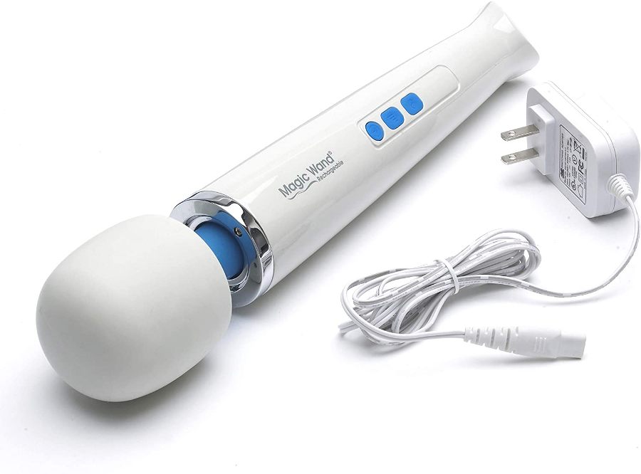 The Magic Wand Rechargeable pleases with the same, strong, p... Magic Wand - Rechargeable Massager - White photo-4