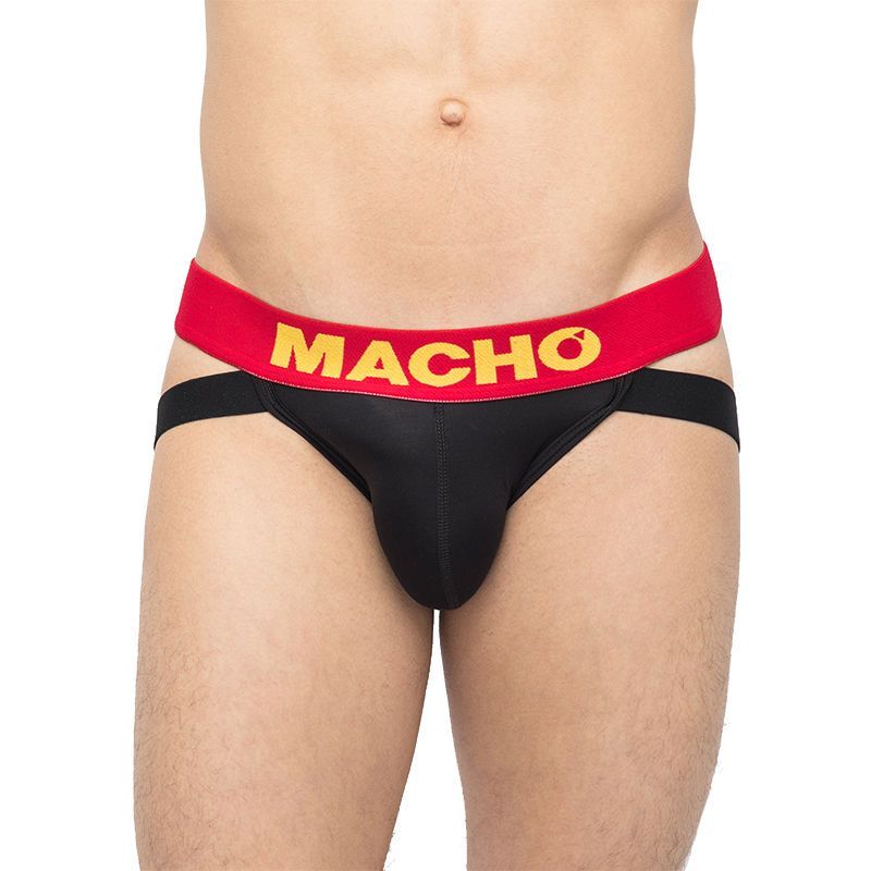MX200 is a sensual, provocative and naughty jockstrap with V... Macho - Jockstrap - Black/Red - L photo-3