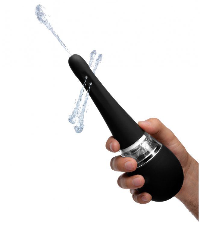 Cleaning out just got a little easier... and a little more f... CleanStream - Electric Auto-Spray Enema Bulb - Black photo-3