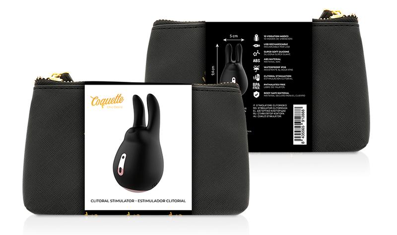 If you like rabbit clitoral stimulation, you'll love the... Coquette - Bunny Clitorial Stimulator - Black photo-8