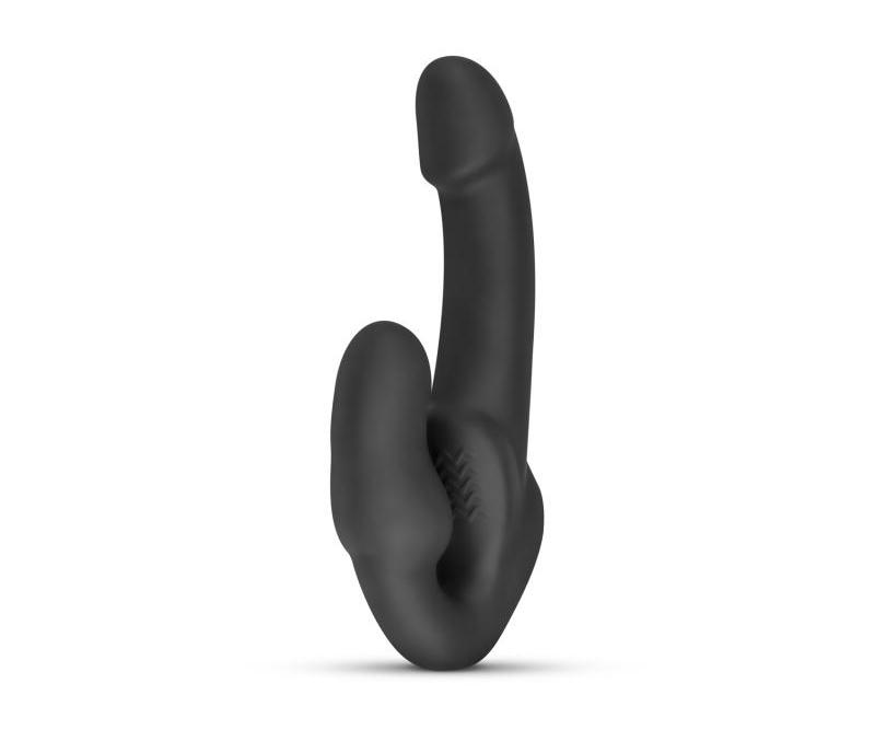 The Morgan Strapless Strap-on dildo is enjoyable for both pa... No-Parts - Morgan Strapless Dildo 22cm - Black photo-4