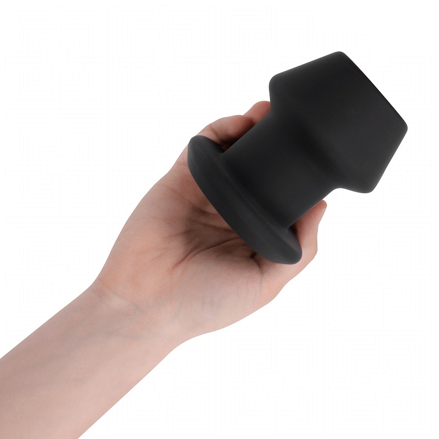 The Addicted Toys Extreme Hollow Anal Plug is an innovative ... Addicted Toys - Extreme Hollow Anal Plug L - Black photo-3