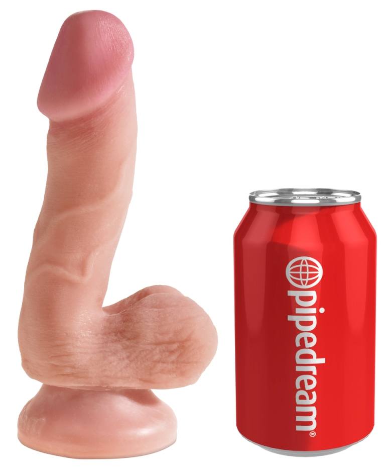 Feel the difference with this King Cock Plus Dual Density di... King Cock - Dual Density Cock 6.5″ - Flesh photo-4