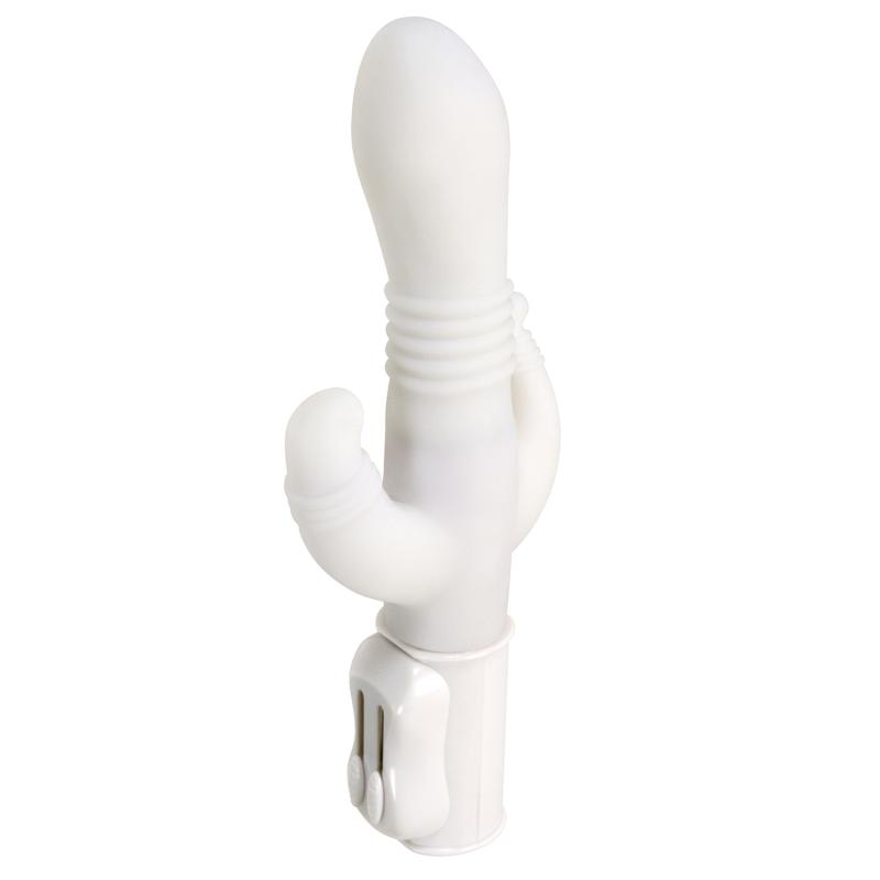 A vibrator with triple pleasure! The main body has a soft an... NPG - Triple Slim Swing Vibrator - White photo-3