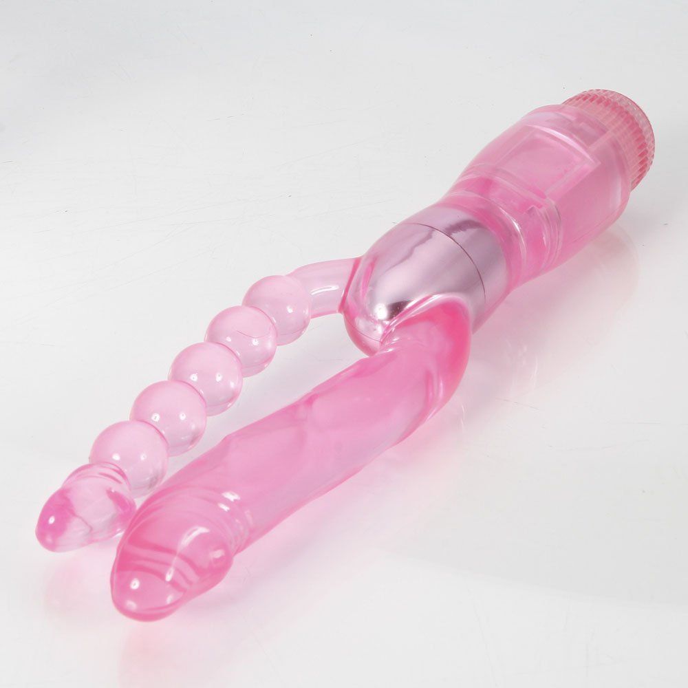 Are you looking for some special 02 Vibrators?This dual pene... Aphrodisia - Double Pleasure Dual Penetrator Vibrator - Pink photo-13