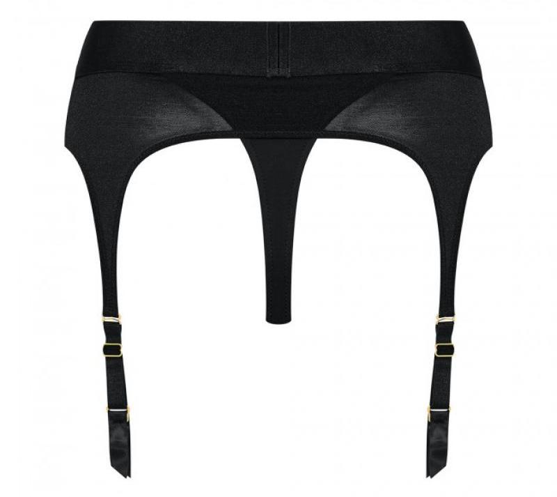 Provide sensual tension in the bedroom with this beautiful S... Strap-On-Me - Rebel Harness w Suspenders - Black - S photo-2
