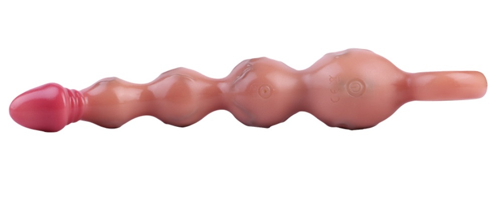 FAAK - Soul Vibro Anal Beads - Flesh photo-9