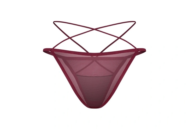 Obsessive - Parisel Panties - Burgundy - S/M photo
