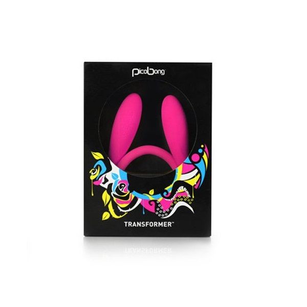 It´s a rabbit vibe, a clitoral massager, a cock-ring, a G-sp... PicoBong - Transformer - Cerise photo-2