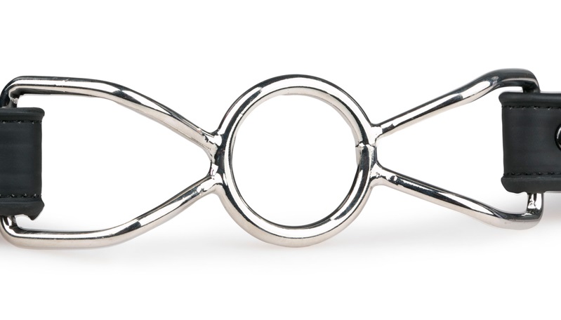 Be the one in control and enjoy the feeling of power by sile... Easytoys - O-Ring Metal Gag - Black photo-2
