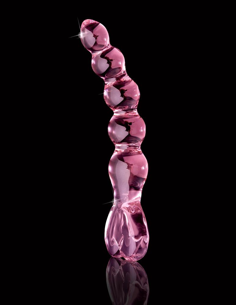 Icicles - 玻璃心形拉珠款後庭按摩器43號 - 紫色 Icicles - 玻璃心形拉珠款後庭按摩器43號 - 紫色 照片-3