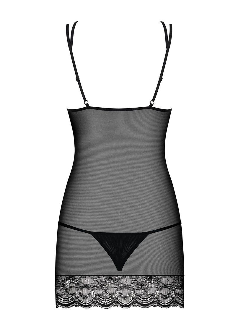 Looks like something special is at your fingertips. Extremel... Obsessive - Frivolla Chemise & Thong - S/M photo-6