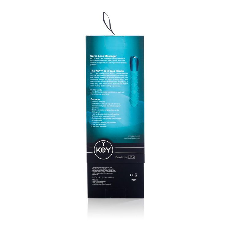 With 7 intense patterns for the ultimate in stimulation, Key... Key - Ceres Lace Vibe – Blue photo-11