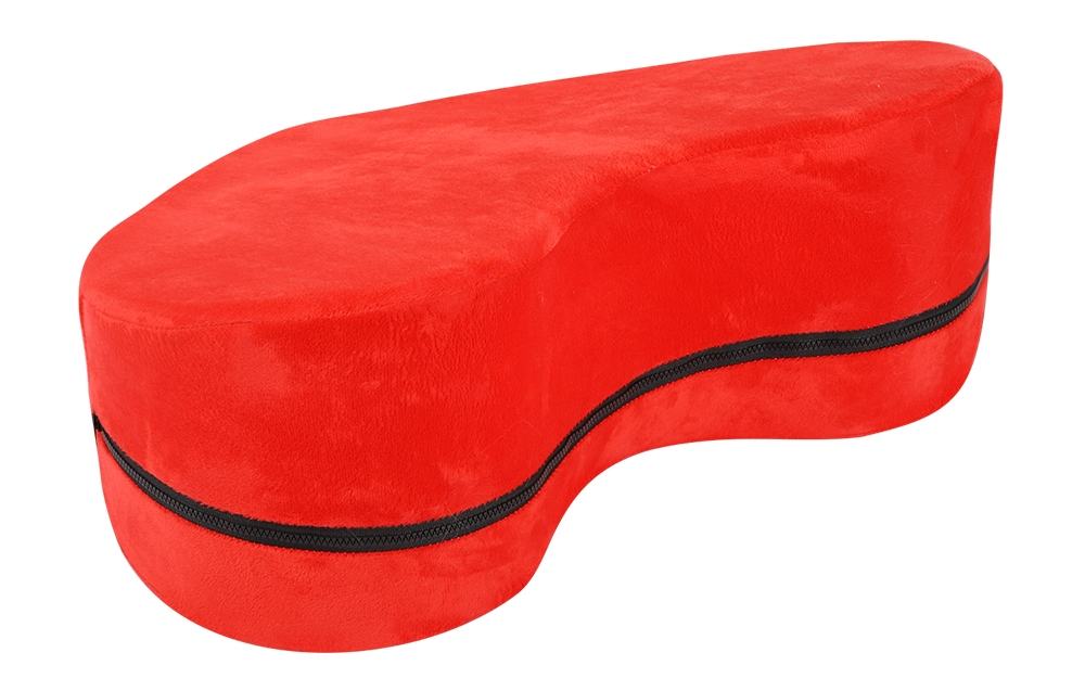 Shaped in ramp, this pillow makes every new sex position eas... MT - Heart-Shaped Sex Position Pillow - Red photo-4