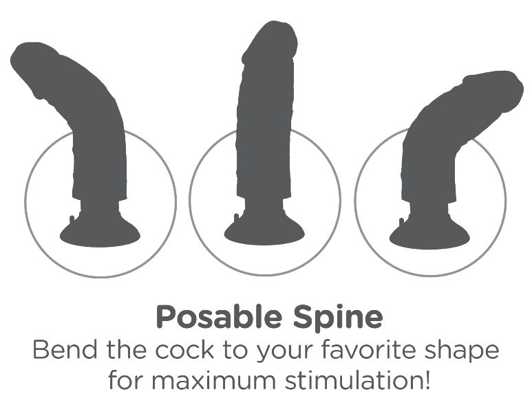 Do you want your first vibrator to look and feel just like t... King Cock - Vibrating Cock 6″ - Flesh photo-7