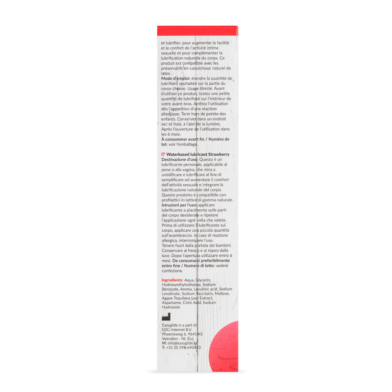 EasyGlide Strawberry is a personal lubricant, for penile and... EasyGlide - Strawberry Waterbased Lube - 30ml photo-4