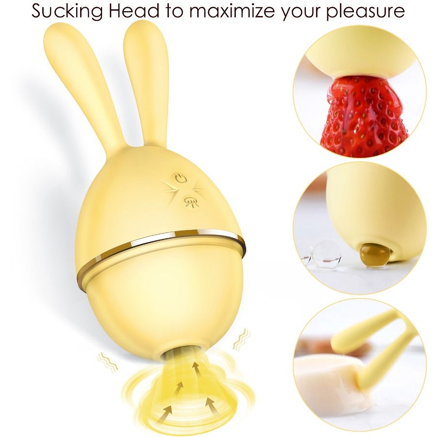 Lovely cute rabbit design
360 Full coverage sucking
10 suck... Erocome - Leporis Rabbit - Yellow photo-5
