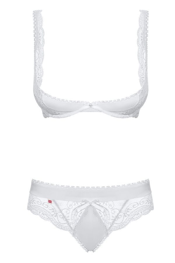 Sexy lingerie in an amazing, white colour? You’ve got to try... Obsessive - Miamor Set 2-pcs - White - S/M photo-7