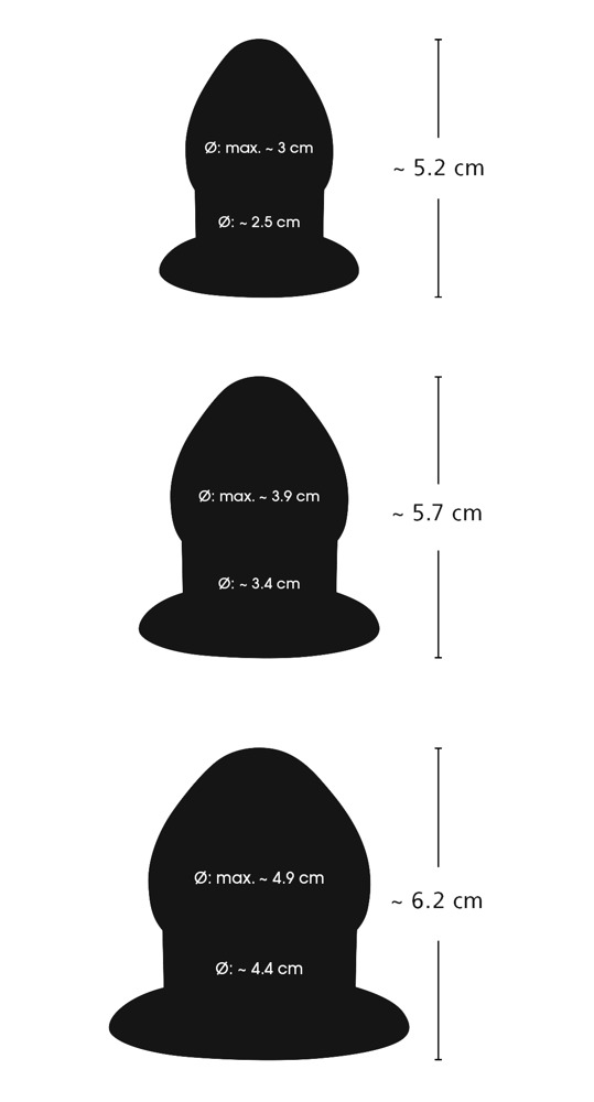 You2Toys - Stretching Plug Set - Black 照片-4