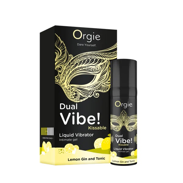 Kissable arousal intimate gel with Amazonian plants ingredie... Orgie - Dual Vibe! Lemon Gin Tonic - 15ml photo-4