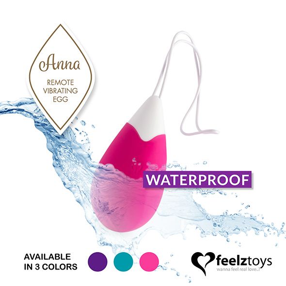 Are you daring enough to hand over your sensual control to y... FeelzToys - Anna Vibrating Egg Remote - Deep Pink photo-4