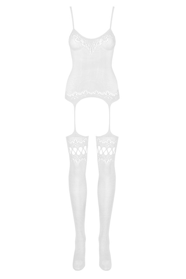 Perfect addition with surprising result? Aww, here it is! Cl... Obsessive - Bodystocking F214 - White - S/M/L photo-7