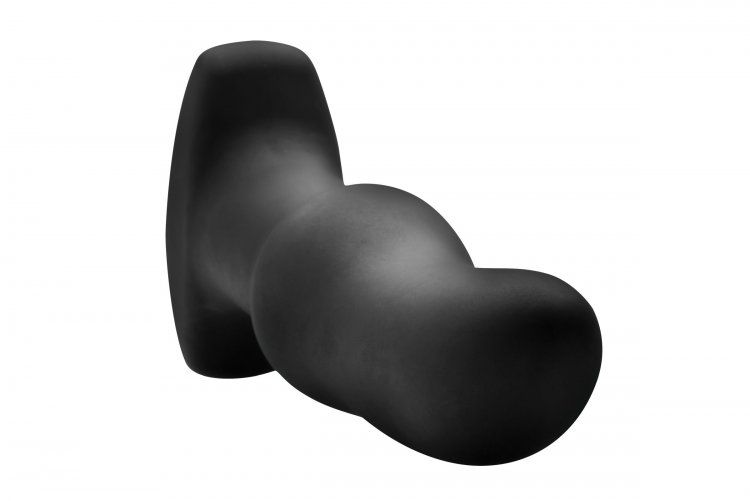 Curved to target the P-spot or, in women, to reach towards t... Rimmers - Model M Curved Rimming Plug with Remote Control - Black photo-4