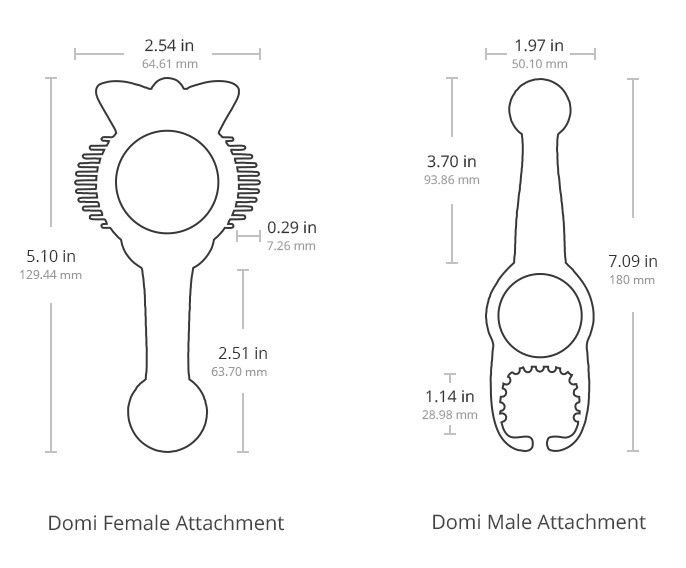 The male attachment has a prostate massager arm and a Penis ... Lovense - Domi - Male Attachment photo-8