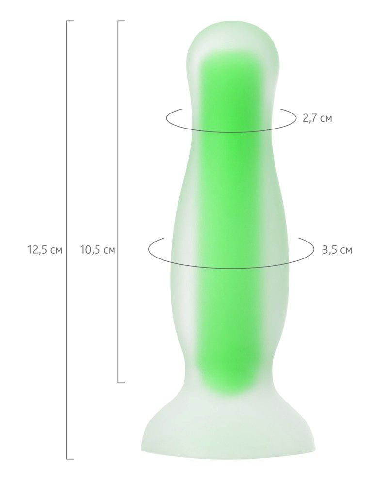 Glowing in the dark Mortimer Glow is your chance to go beyon... Beyond - Mortimer Glow Anal Plug - Green photo-11
