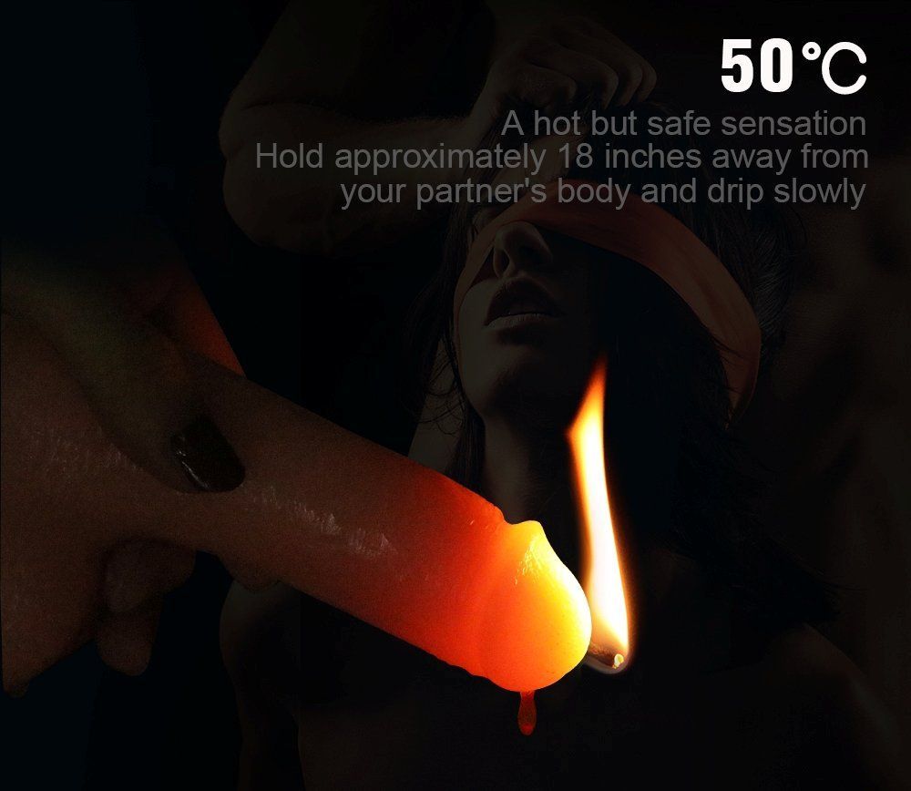 Explore intimate sexual fun that teeters between kinky and r... Lovetoy - 5'' Bondage Fetish Low Temperature Candle - Flesh photo-4