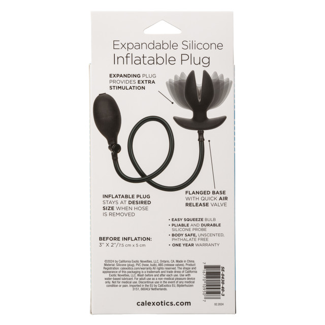 Discover new dimensions of pleasure with the Expandable Sili... CEN - Expandable Inflatable Plug - Black photo-8