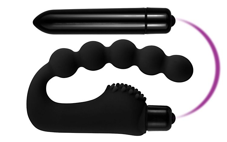 Lovetoy - Anal Indulgence Power Beads - Black photo-2