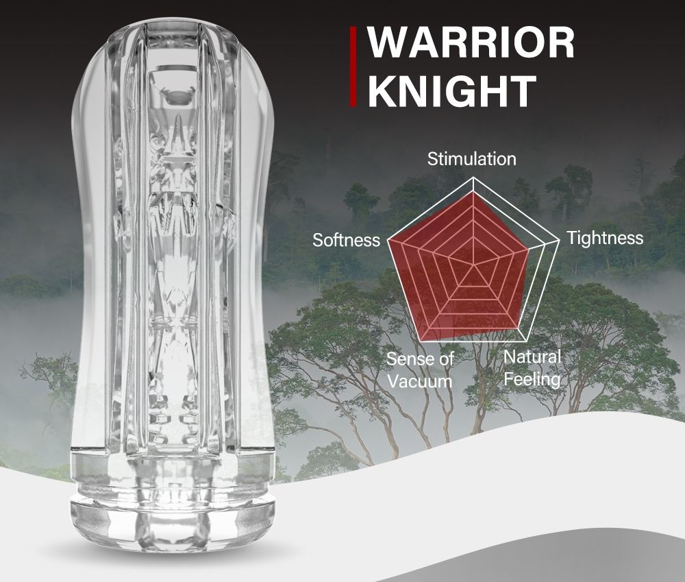 This is a kind of extreme polygon friction stimulation that ... Drywell - Knight Masturbator - Clear photo-2