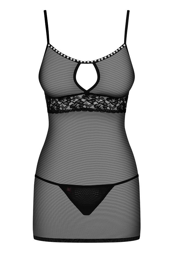 Sexy and flirtatious lingerie? It’s right here – just for yo... Obsessive - 812-CHE-1 chemise & thong - S/M photo-7