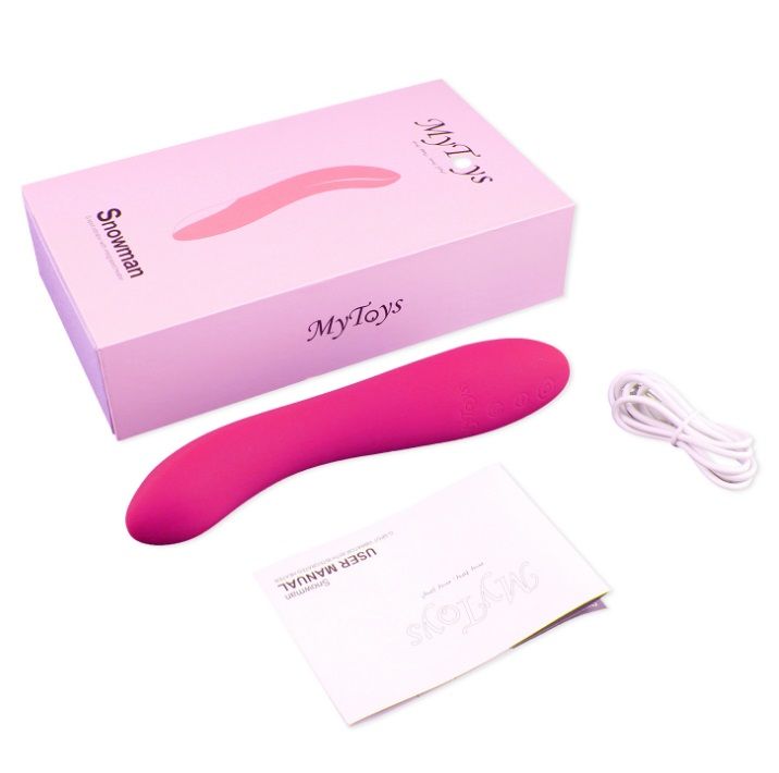 42 ° intelligent temperature control feel the body real body... MyToys - Snowman G-spot Vibrator - Hot Pink photo-2