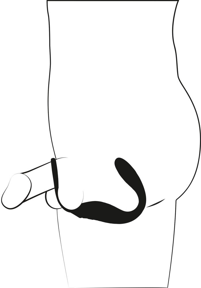 The Cock ring with RC butt plug from Black Velvets combines ... Black Velvets - Cock Ring w Vibro Plug photo-7