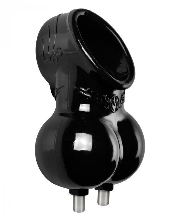 The Possessor supplies you with all you need for a very devi... Zeus Electrosex - Possessor Electro Scrotum Sack - Black photo-3