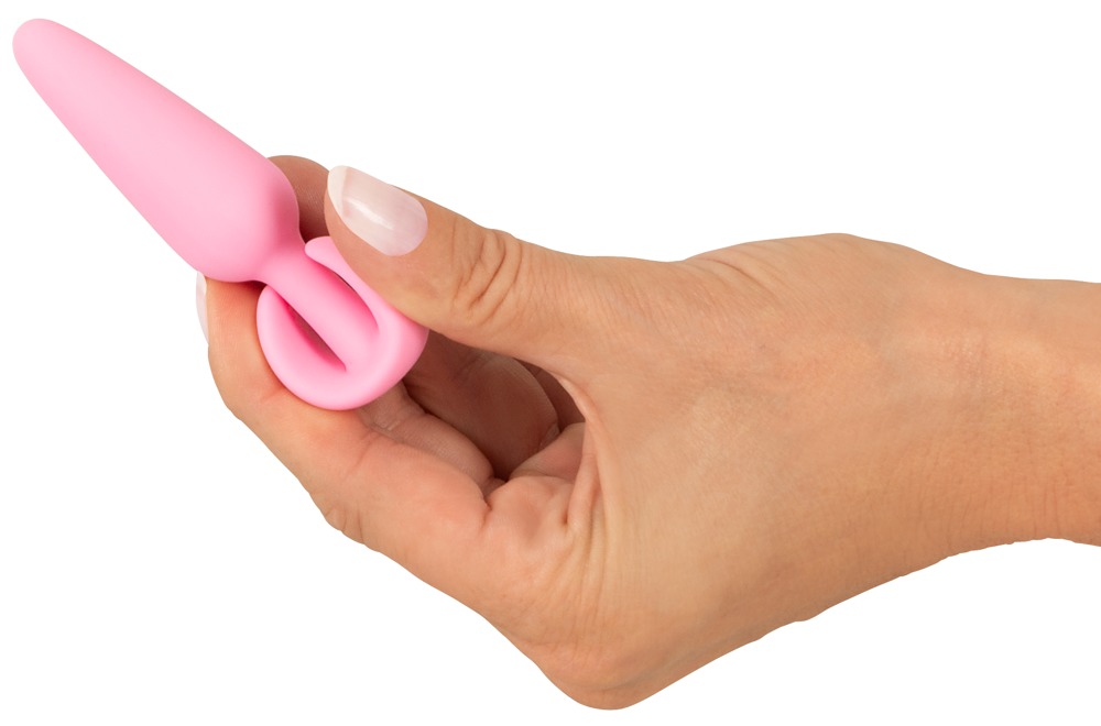 The velvety soft Mini Butt Plug from the popular Cuties rang... Cuties - Thin Mini Butt Plug - Pink photo-2
