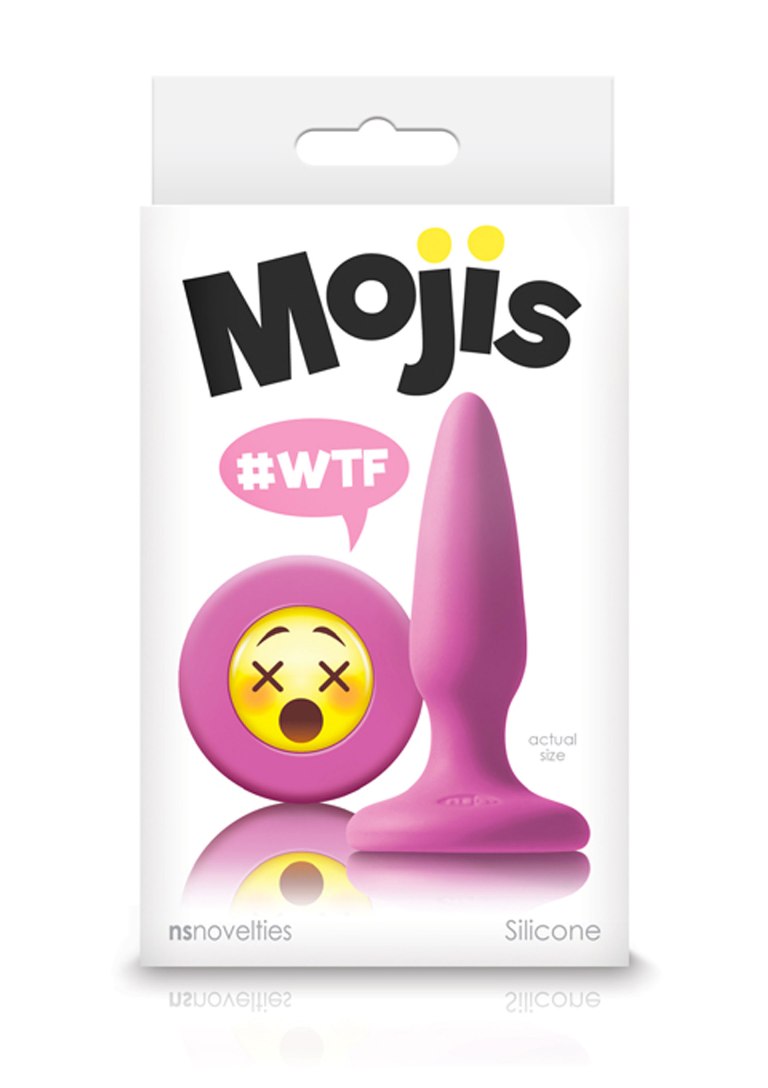 Express yourself with Moji’s. Slim-tapered mini plugs made o... NS Novelties - Mojis Plug WTF Mini - Pink photo-2