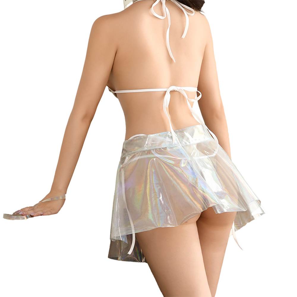 Costume Garden - CG177 Vinyl Mania Flare Skirt - White 照片-2