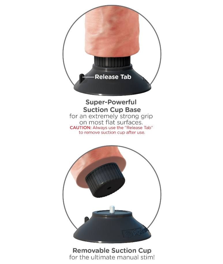 Do you want your first vibrator to look and feel just like t... King Cock - Vibrating Cock 6″ - Flesh photo-6