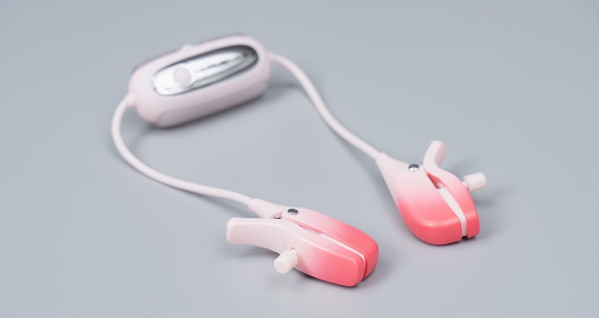 The world's first app-controlled adjustable vibrating ni... Lovense - Gemini Nipple Clamps photo-5