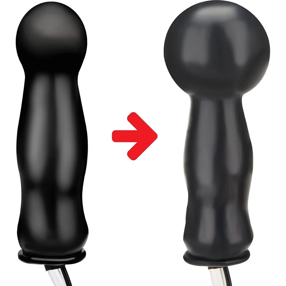 Take your sexual fantasies to new heights with the sensation... Lux Fetish - 4.5'' Inflatable Vibrating Plug photo-2